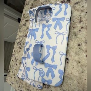 Loopy Blue Bows iPhone 13 Pro Max & 12 Pro Max Righty Case